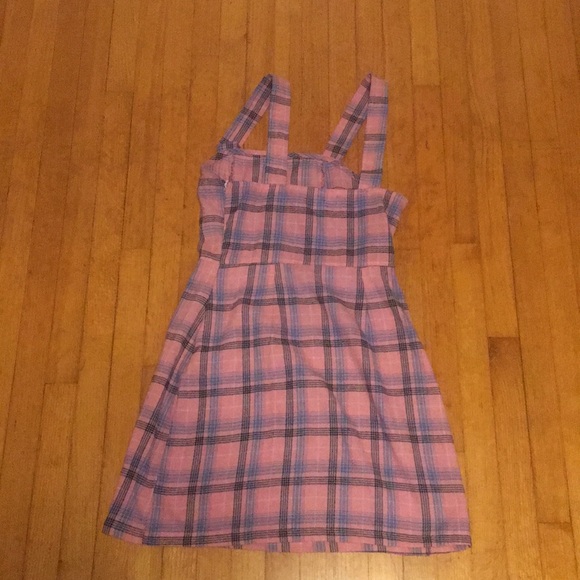 Dolls Kill Pink & Blue Plaid Dress - Picture 2 of 2